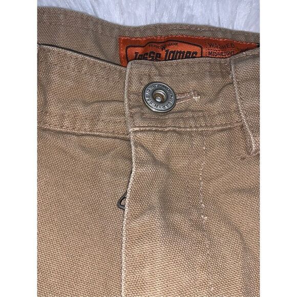 Jesse James Shorts Mens Size 40 Workwear Duck Canvas Utility Flat Front - Picture 6 of 16